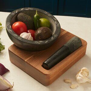 Wildflower Mortar & Pestle with base 10163